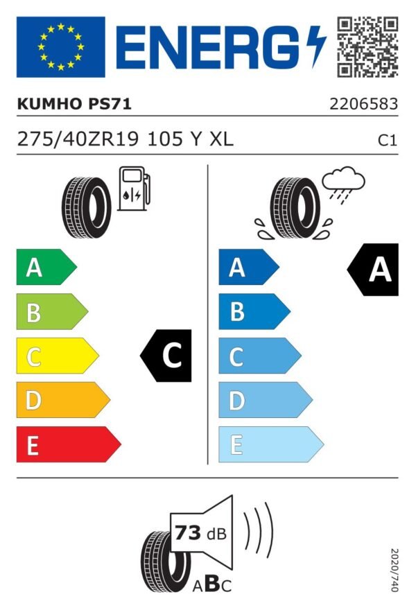 Kumho ECSTA PS71 275/40R19 105Y - imagine 2