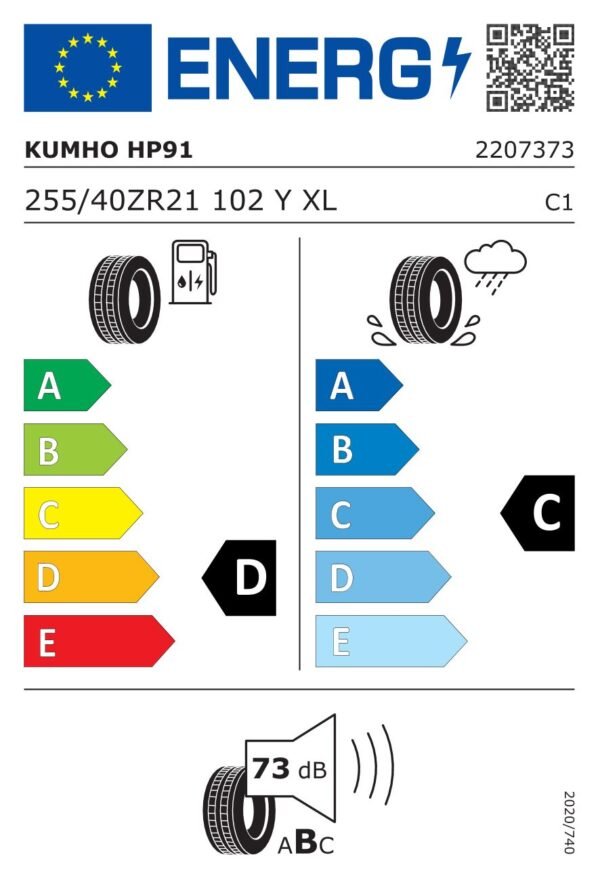 Kumho CRUGEN HP91 255/40R21 102Y - imagine 2