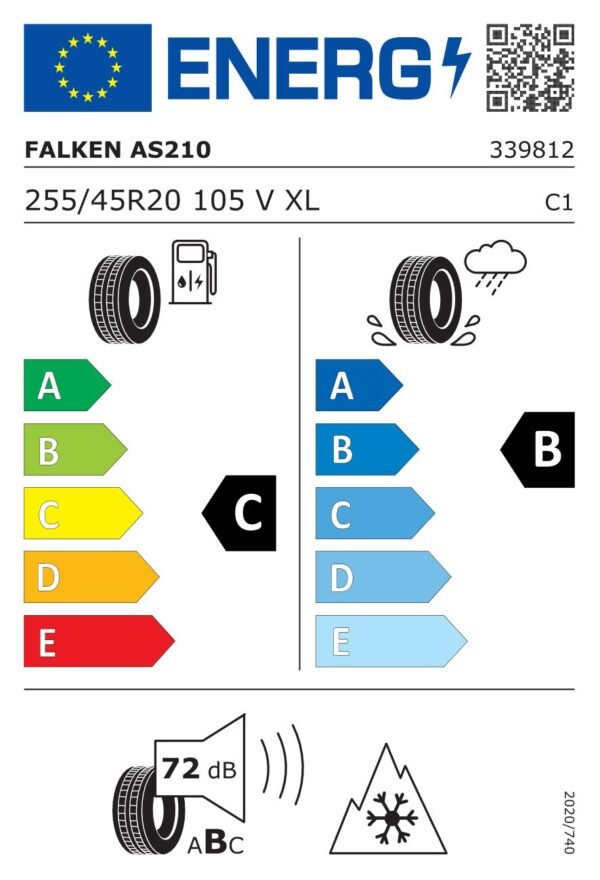 Falken EUROALL SEASON AS210 255/45R20 105V - imagine 2