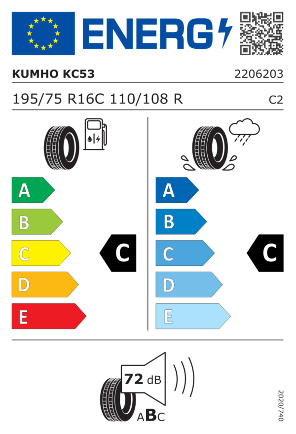 Kumho PORTRAN KC53 195/75R16 110/108R - imagine 2