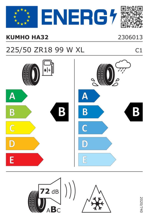Kumho SOLUS 4S HA32 225/50R18 99W - imagine 2