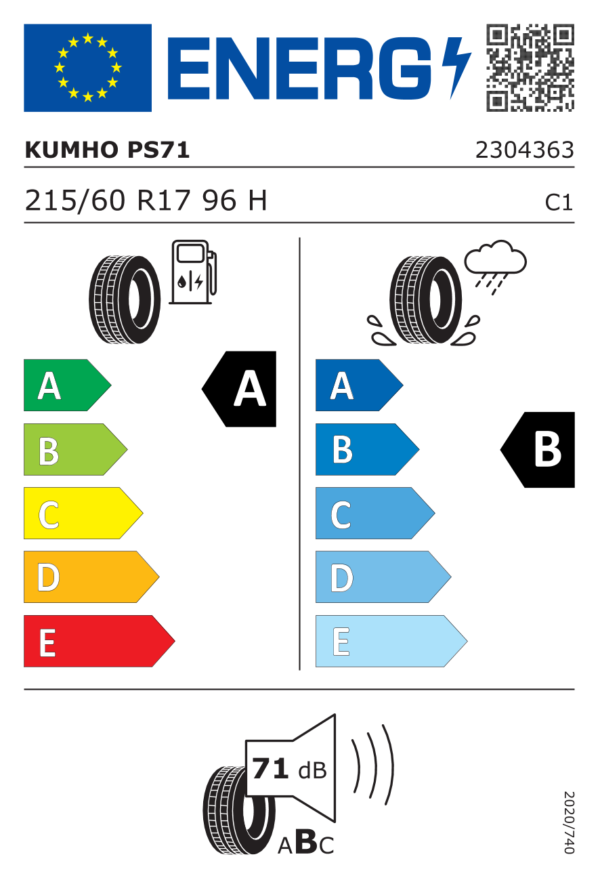 Kumho PS71 215/60R17 96H - imagine 2