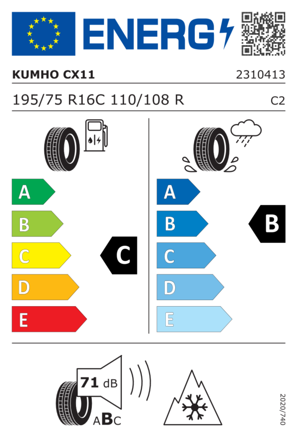 Kumho PORTRAN 4S CX11 195/75R16 110/108R - imagine 2