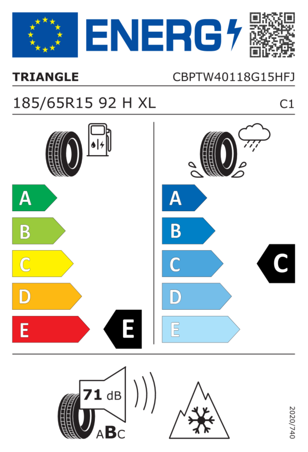 TRIANGLE WINTERX TW401 185/65R15 92H - imagine 2
