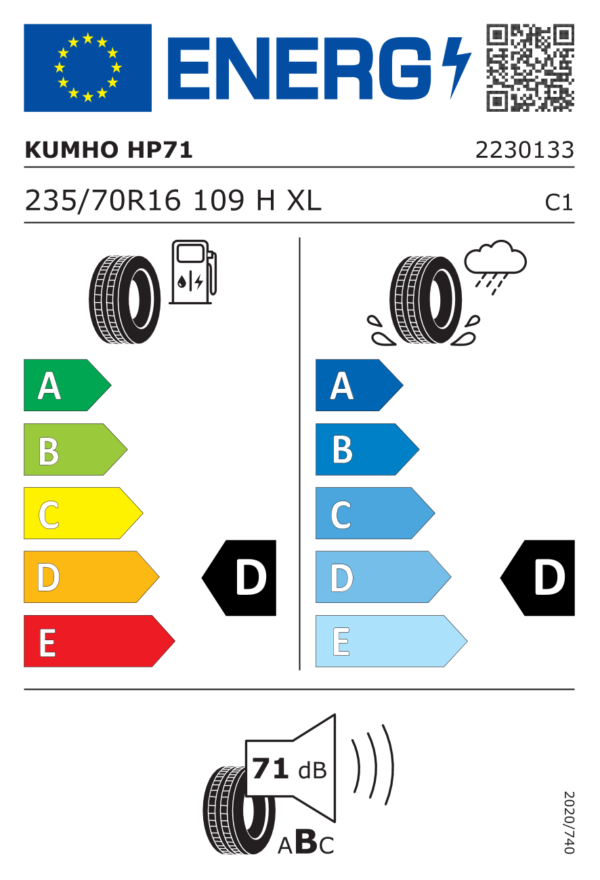 Kumho CRUGEN HP71 235/70R16 109H - imagine 2