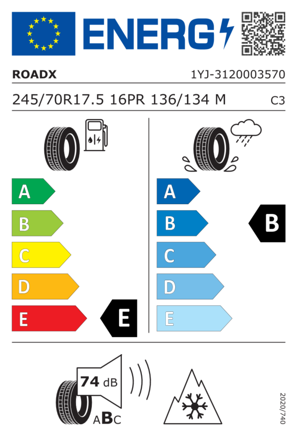 ROADX-CAMIOANE RT785 245/70R17.5 136/134M - imagine 2