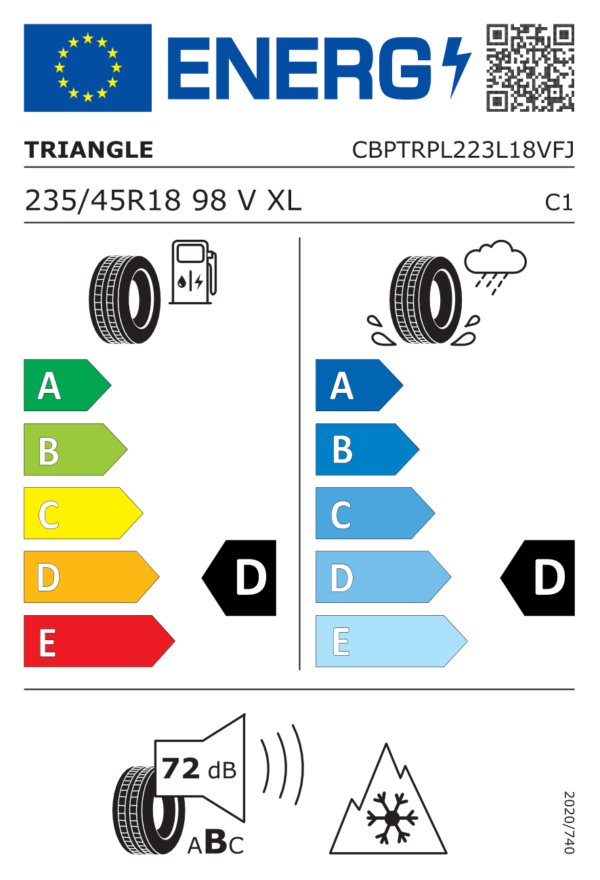 TRIANGLE SNOWLINK PL02 235/45R18 98V