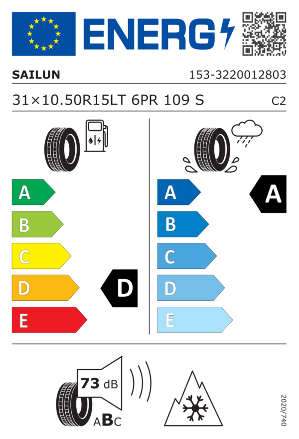 Sailun TERRAMAX A/T 31/10.5R15 109S - imagine 2