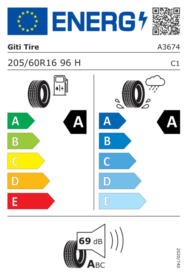 GITI GITISYNERGY H2 205/60R16 96H - imagine 2