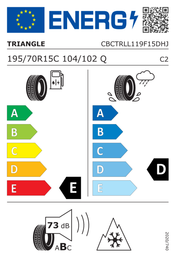 TRIANGLE SNOWLINK LL01 195/70R15 104/102Q - imagine 2