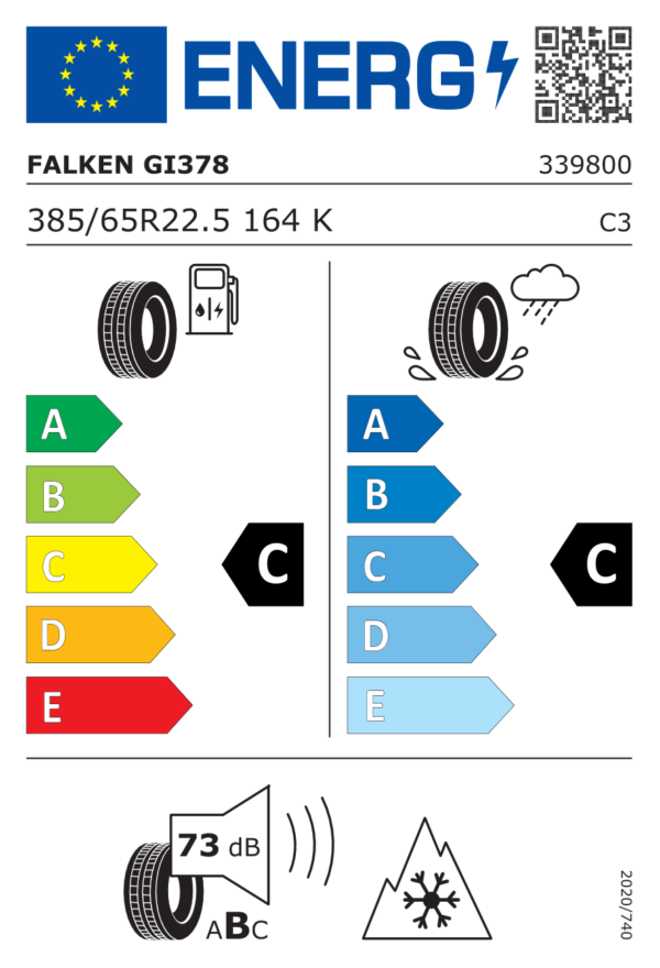 FALKEN-CAMIOANE GI378 385/65R22.5 164K - imagine 2